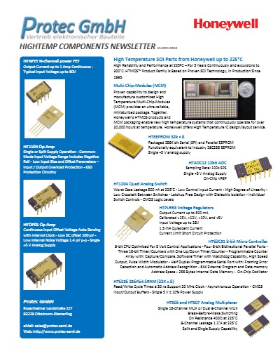 HighTemperature Parts from Honeywell March 2015