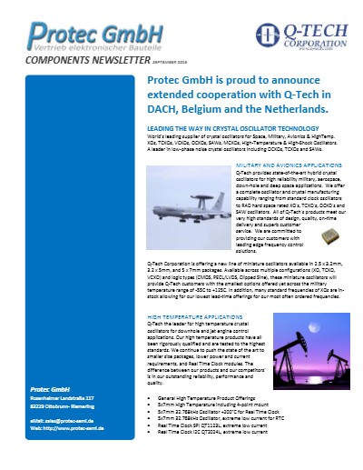 extended Cooperation with Q-Tech Corporation