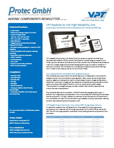 Avionic News VPT Expands VXR Series