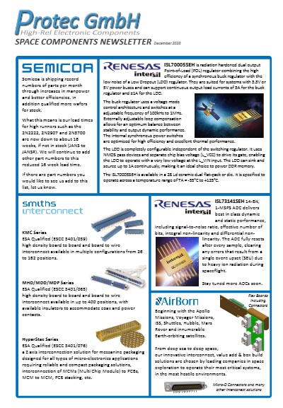 Protec GmbH RadHard Summary December 2020