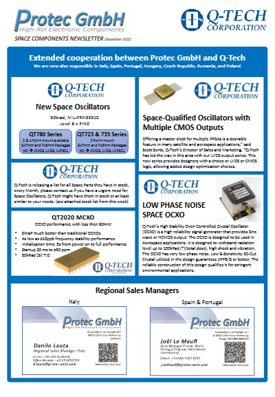 Extended Coopperation between Protec and Q-Tech Italy, Spain and Protugal