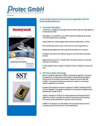 Newsletter New Manufacturers on Protec Linecard